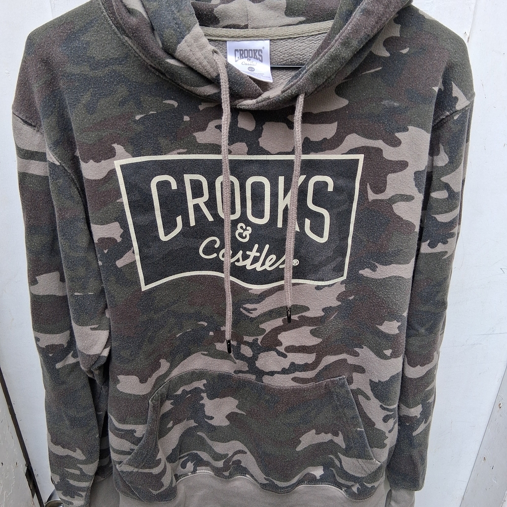 Crooks & Castles Green Camouflage Hoodie